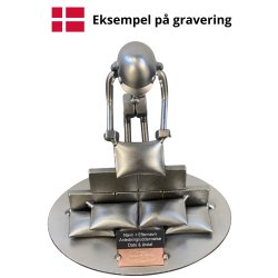 Gavekurv med metalfigur - Redningsspecialist - Beredskabsstyrelsen - �l og hygge