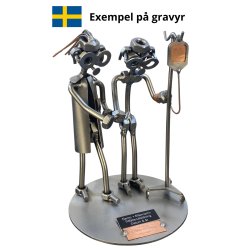Metalfigur - Port�r - Kvindelig port�r