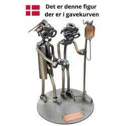 Gavekurv med metalfigur - Port�r - Kvindelig port�r - L�kkerier