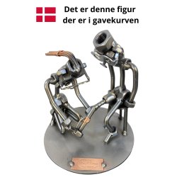 Gavekurv med metalfigur - Bandagist - Ortop�dist - Kvinde - Vin og hygge