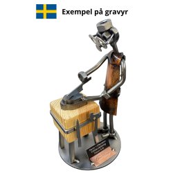 Metalfigur - Mandlig Butiksslagter 