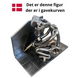Gavekurv med metalfigur - Fugemont�r - Vin og hygge