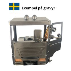 Metalfigur - Kvindelig Lastbilchauffr 