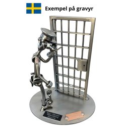 Metallfigur - F�ngelsevakt - F�ngselsfunktion�r
