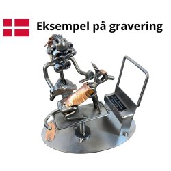 Gavekurv med metalfigur - Hundefris�r - �l og hygge