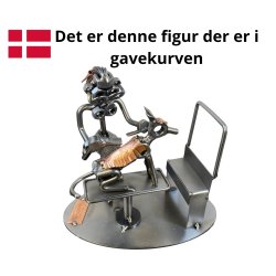 Gavekurv med metalfigur - Hundefris�r - �l og hygge