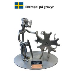 Metalfigur - Flytekniker - Fly mekaniker