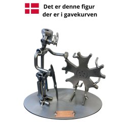 Gavekurv med metalfigur - Flytekniker - Fly mekaniker - Lkkerier