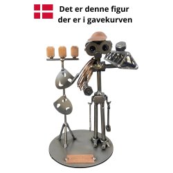 Gavekurv med metalfigur - Scene- og eventtekniker - l og hygge