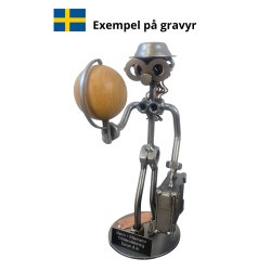 Metalfigur - Den rejselystne kvinde