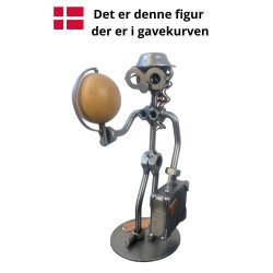 Gavekurv med metalfigur - Den rejselystne kvinde - Lkkerier
