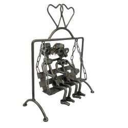 Metalfigur - Par i hngesofa