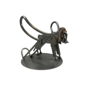 Metallfigur - Vinhllare med lejon