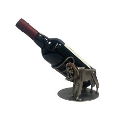 Metalfigur - Vinholder med lve