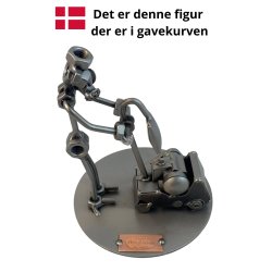 Gavekurv med metalfigur - Gulvsliber - Vin og hygge