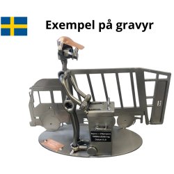 Metalfigur - Renovationsmedarbejder - Skraldemand
