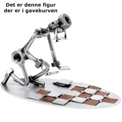 Gavekurv med metalfigur - Flisemurer- l og hygge