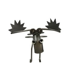 Metalfigur - Elg urtepotteholder