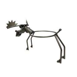 Metalfigur - Elg urtepotteholder