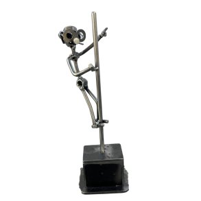 Metalfigur med symbolik &ndash; Den Vision�re | Grib dagen og livets chancer