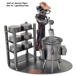 Gavekurv med metalfigur - Mejerist - Mejeritekniker - Lkkerier