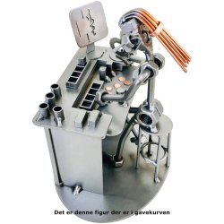 Gavekurv med metalfigur - Sygeplejerske - Apoteker - l og hygge