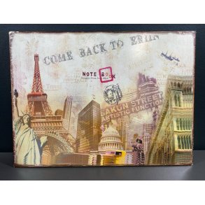 Metalskilt - Historiske bygninger - Retro metalskilt 