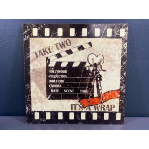 Metalskilt - Hollywood klapbrt - Retro metalskilt 