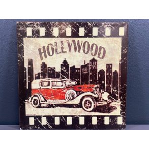 Metalskilt - Hollywood tema - Retro metalskilt 