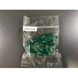 Mini klemmer - Grn - Pose med 24 stk. 