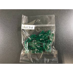 Mini klemmer - Grn - Pose med 24 stk. 