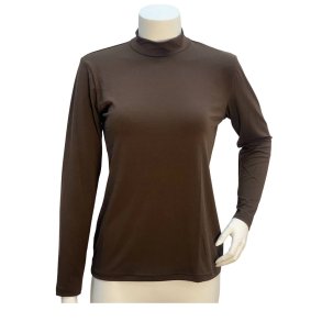 Mongul - Bluse med rullekrave - Brun