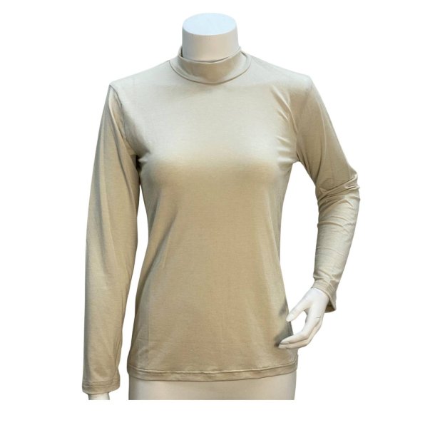 Mongul - Bluse med rullekrave - Creme