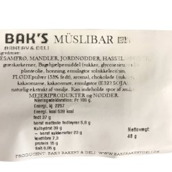 M�slibar � Bak�s � 10 stk. (Flowpakket)