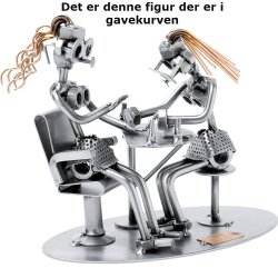 Gavekurv med metalfigur - Kosmetolog - Lkkerier