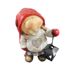 Figur - Nissepige med lygte