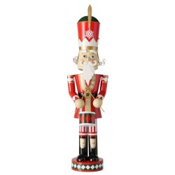 Stor n�ddekn�kker figur 102,5 cm i r�d og gr�n