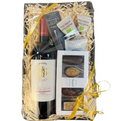 �kologisk gavekurv - Vin og chokolade