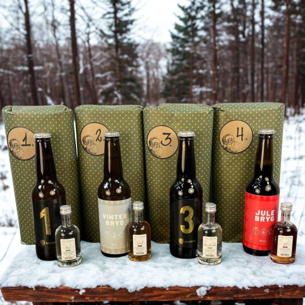 �l og snaps adventskalender � 4 f�rdigpakkede adventsgaver