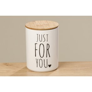 Opbevarings krukker - Just for you - St med 3 stk.