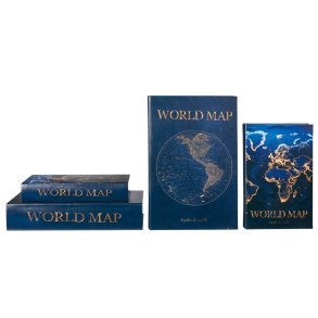 Opbevarings�sker World Map � S�t med 2 stk.