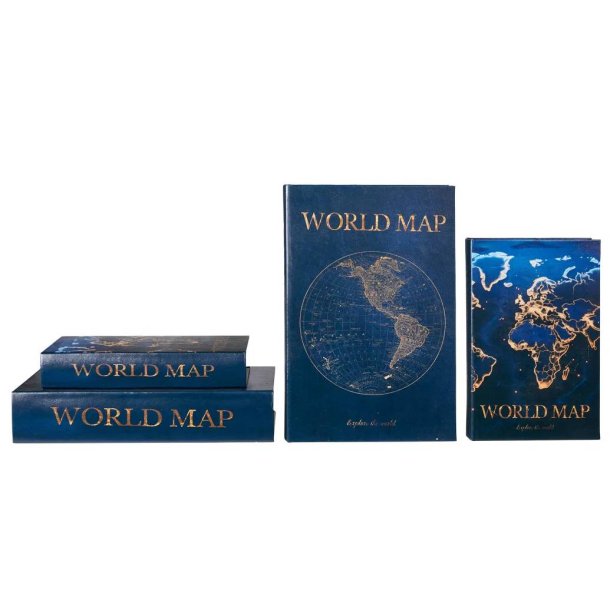 Opbevarings�sker World Map � S�t med 2 stk.