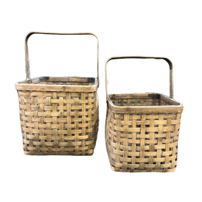 Opbevaringskurve med hank - St med 2 stk.