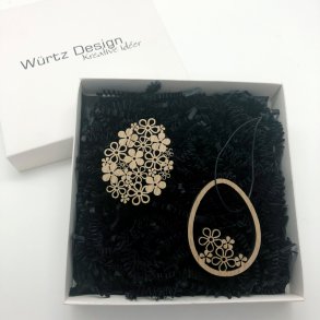 Wrtz Design - g med blomster - Ophng - St med 2 stk. 