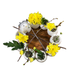 Pskeg vaser - Dekorationsring med vaser