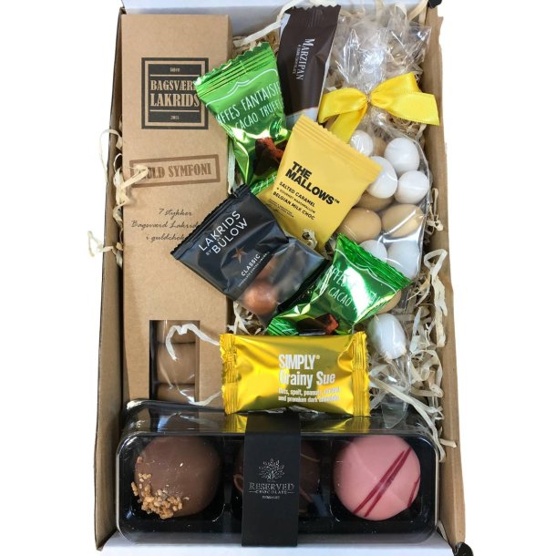 P�skekurv � Gavekasse med l�kkerier � Delbar p�skehygge 2026