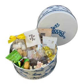 P�skekurv � Metal d�se med l�kkerier | P�ske 2026