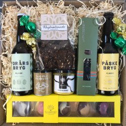 P�skekurv � �l og P�skehygge � Delbar gave til 375,-
