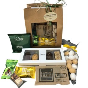 P�skekurv � P�skepose med l�kkerier � Eksklusiv p�skegave 2026