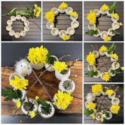 Pskeg vaser - Dekorationsring med vaser